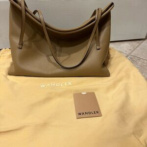 Wandler Joanna Brown Leather Shoulder Bag EUC